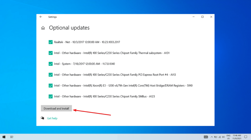 descargar e instalar controladores trampa de acceso a datos no válidos windows 11