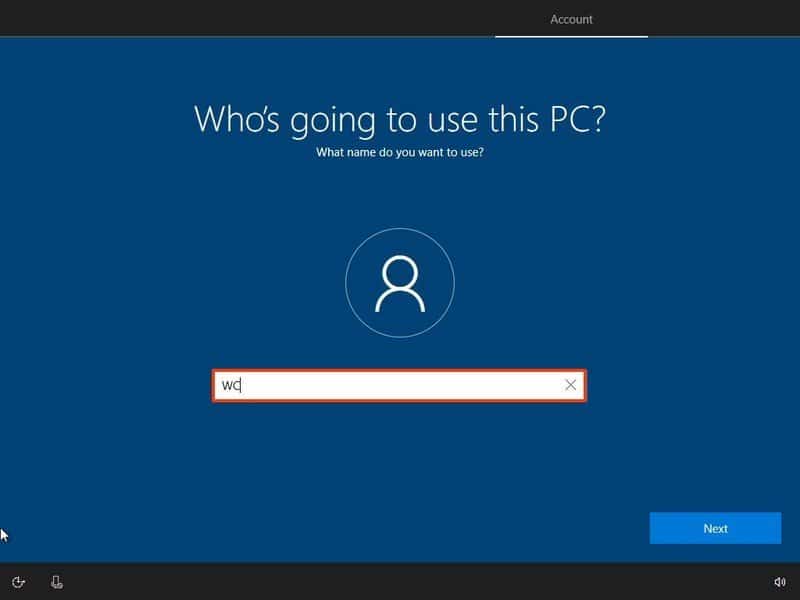Windows 10 Home OOBE crear una cuenta local 