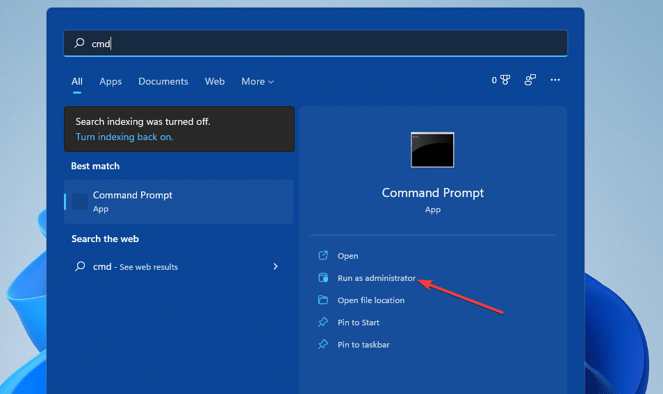 Ejecutar como opción de administrador, la aplicación de fotos no funciona Windows 11