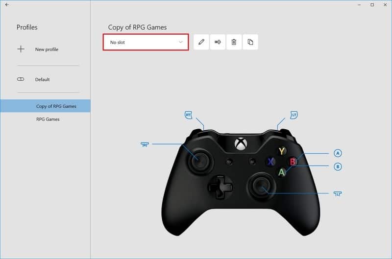 Restaurar el diseño predeterminado de los botones de Xbox