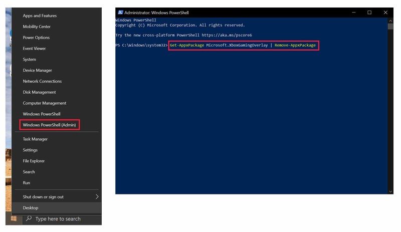 Haga clic en Windows PowerShell (administrador). Escribe el comando y presiona Enter.