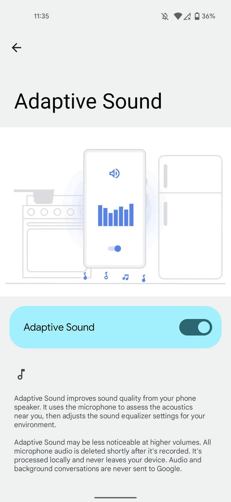 Cómo habilitar el sonido adaptable Google Pixel 3