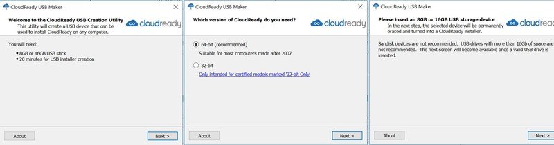 Instalación de Neverware CloudReady