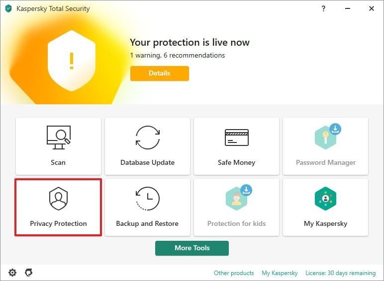 Configuración de protección antivirus