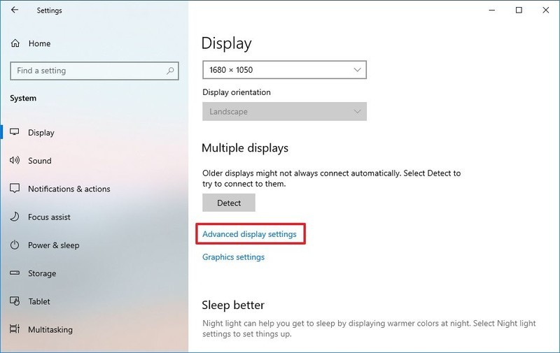 Configuración de pantalla en Windows 10