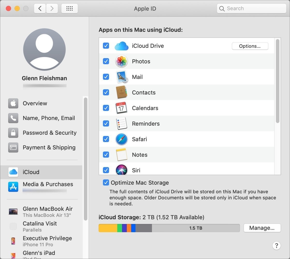 mac911 icloud optimizar catalina