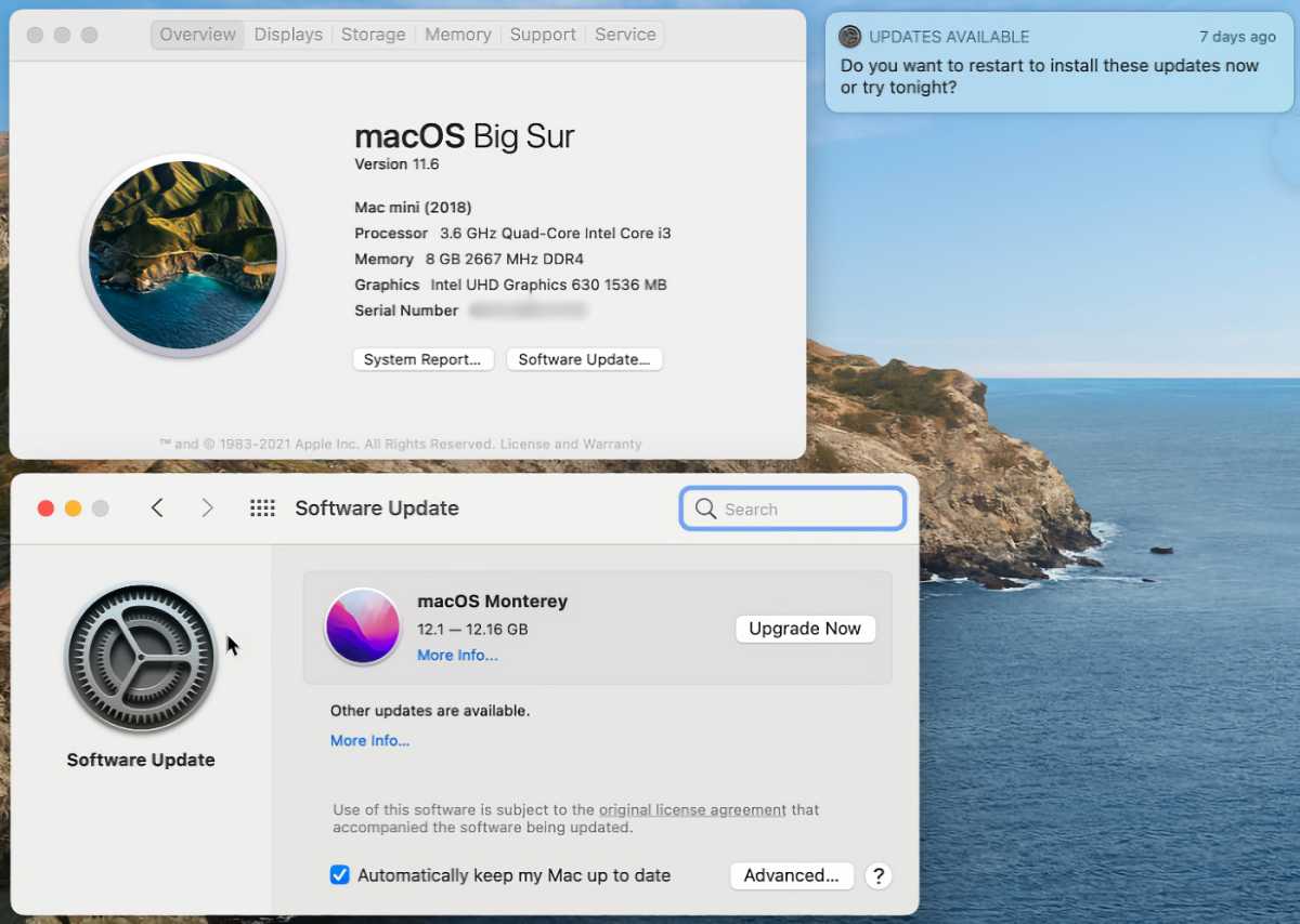 Actualización de software macOS