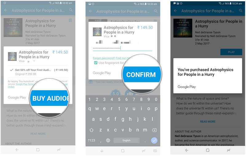 Cómo descargar audiolibros de Google Play