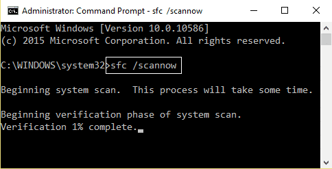 Símbolo del sistema de escaneo SFC ahora |  Fix Drives no se abre al hacer doble clic