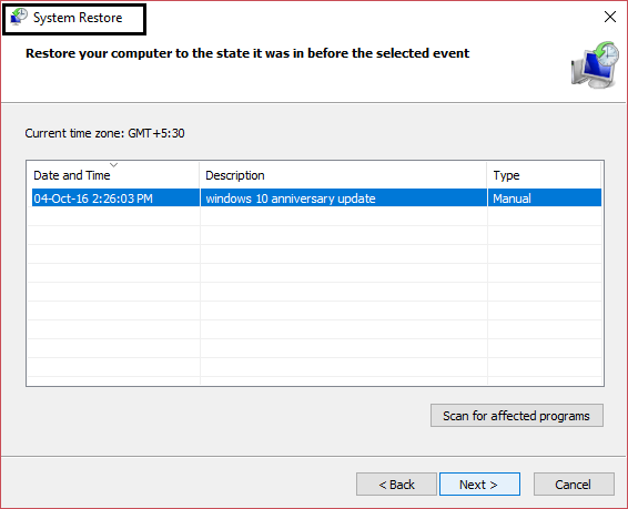 restauración del sistema |  Arreglar Necesitará una nueva aplicación para abrir esto - ms-windows-store