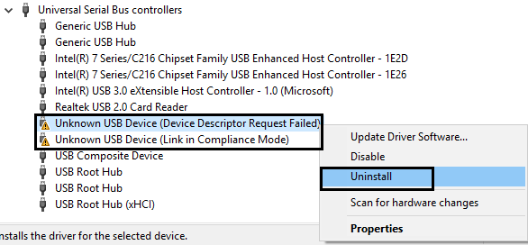 Propiedades del dispositivo de almacenamiento masivo USB