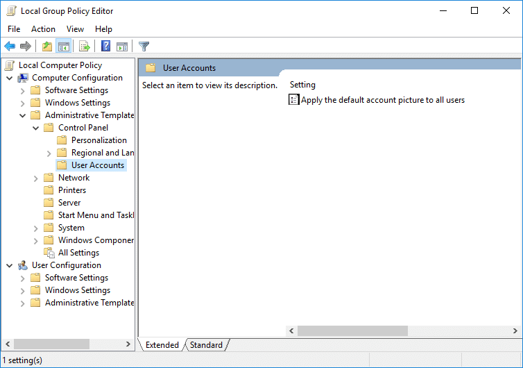 Aplicar la imagen de cuenta predeterminada a todos los usuarios en gpedit |  Establecer imagen de inicio de sesión de usuario predeterminada para todos los usuarios en Windows 10