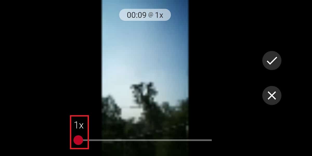 cambie la velocidad del video arrastrando el control deslizante de 4x a 1x ya que queremos estabilizar el video