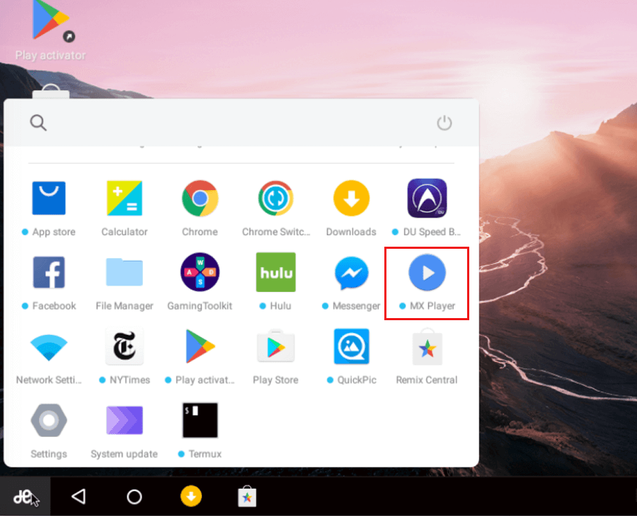 Instalar MX Player en Remix OS