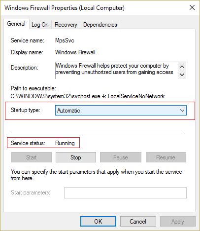 asegúrese de que los servicios Firewall y Filtering Engine de Windows se estén ejecutando |  Solucionar el error de actualización de Windows 0x800706d9