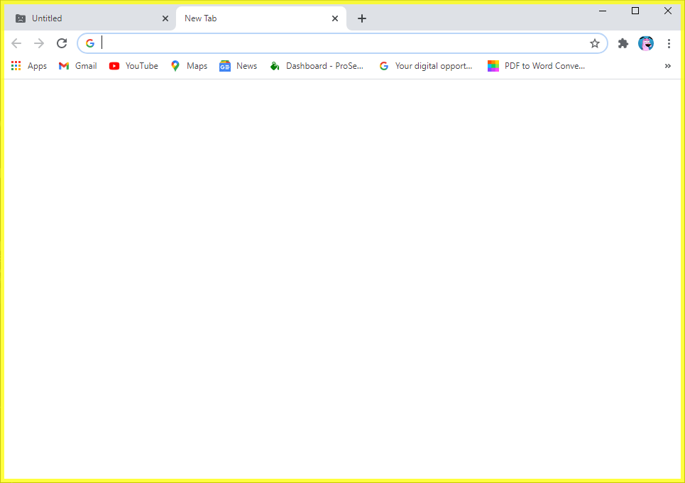 verá un borde amarillo alrededor de su navegador Chrome.  |  Cómo tomar una captura de pantalla en Netflix