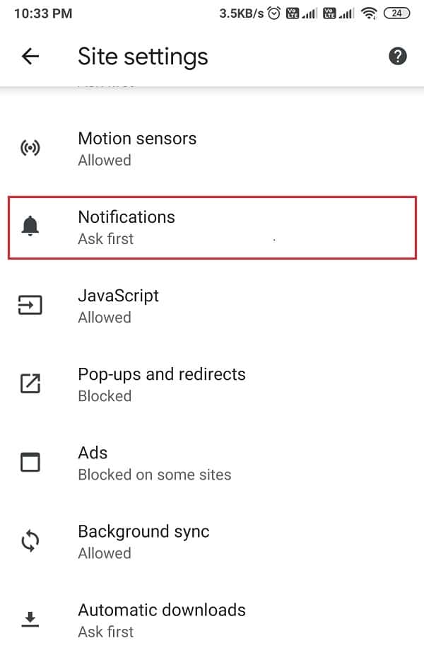 Ir a la sección de notificaciones |  Cómo deshacerse de los anuncios en su teléfono Android