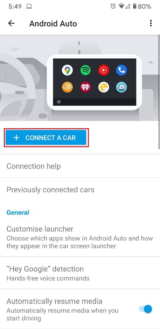 Agrégalos de nuevo tocando 'Conectar un coche'.  |  Arreglar Android Auto no funciona