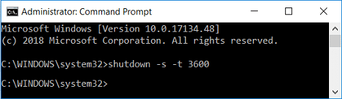 Programe el apagado automático de Windows 10 mediante el símbolo del sistema |  Cómo programar el apagado automático de Windows 10
