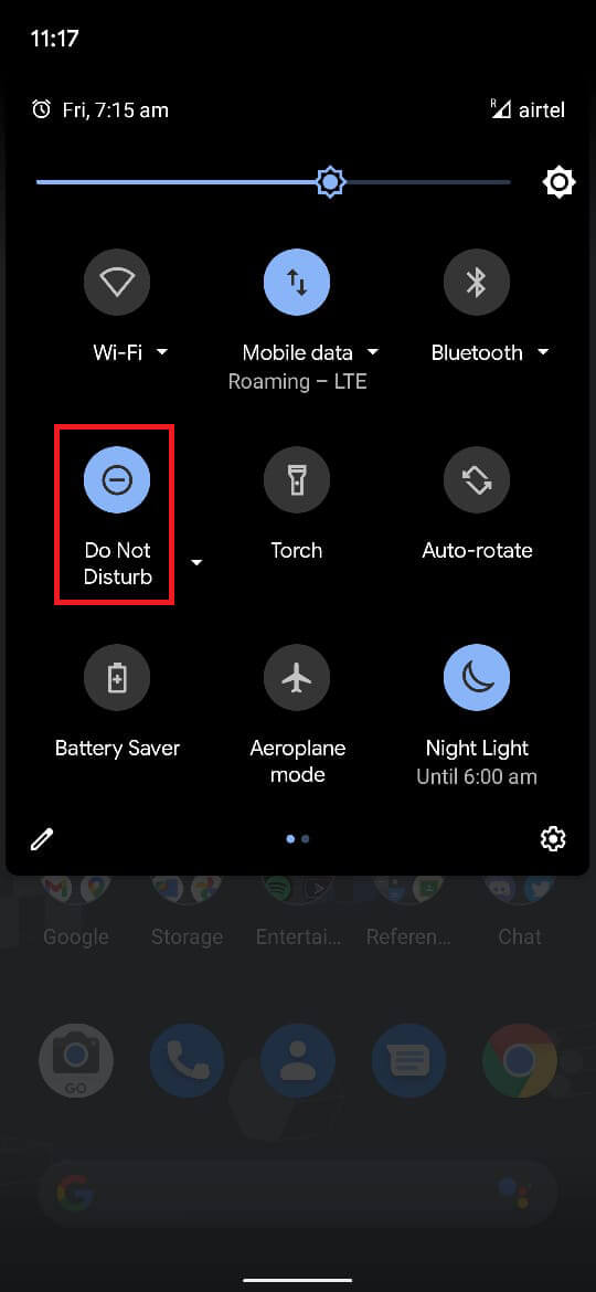 toque la opción 'No molestar' para desactivarlo.  |  Solucionar el problema del teléfono Android que no suena