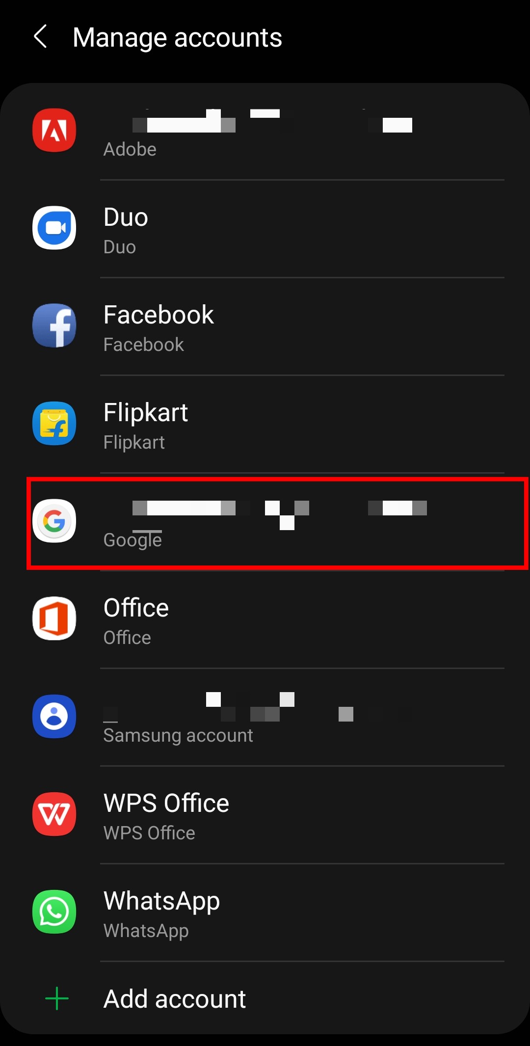 seleccione su cuenta de Google de las opciones dadas.  |  Cómo reparar el error del servidor en Google Play Store