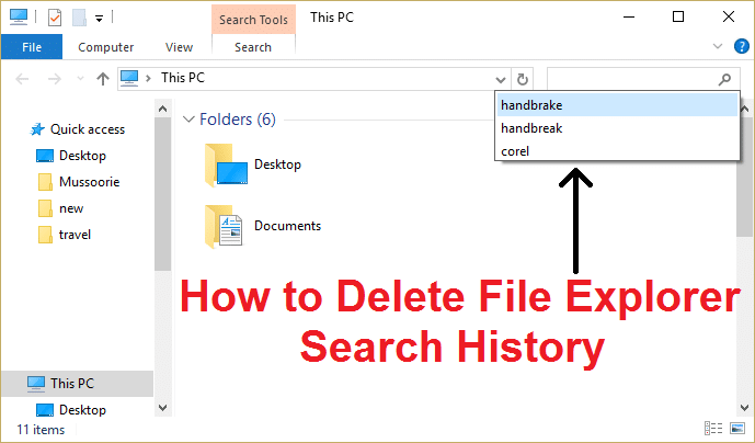 Cómo eliminar el historial de búsqueda del Explorador de archivos