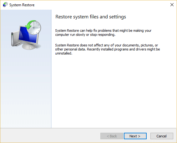 Cómo usar Restaurar sistema en Windows 10
