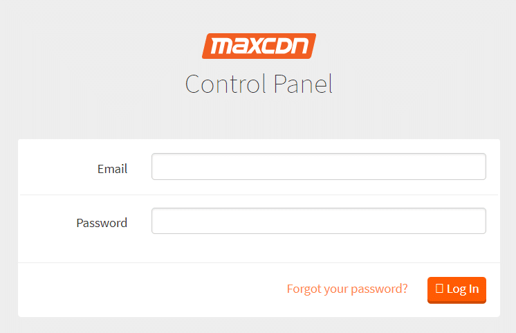 Abra su navegador favorito y navegue MaxCDN login