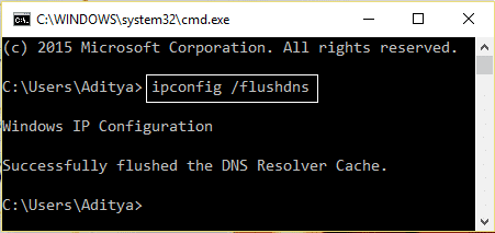 ipconfig enjuagar dns