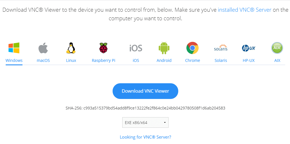 Descargar VNC