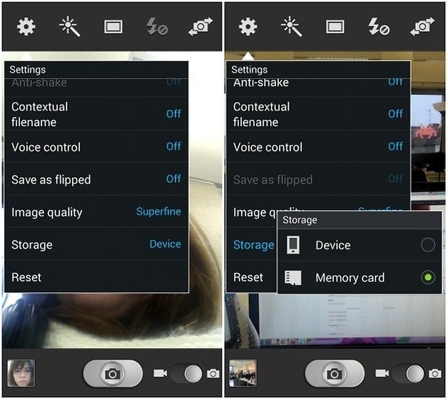 Seleccione la opción Tarjeta de memoria y ya está todo listo |  Guardar fotos en la tarjeta SD en el teléfono Android