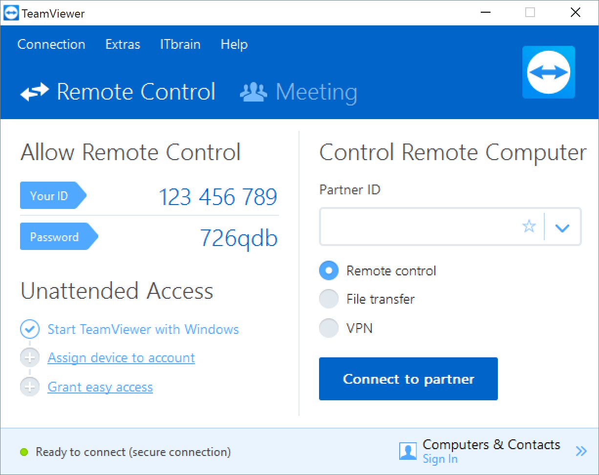 TeamViewer |  Debe tener programas de software para Windows