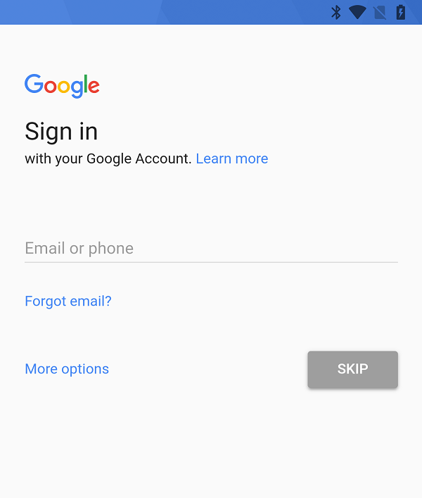 Inicie sesión en su cuenta de Google |  Restaurar aplicaciones y configuraciones a un nuevo teléfono Android