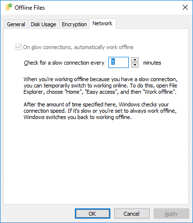 Configure los ajustes de red de archivos sin conexión de Windows |  ¿Qué es el Centro de sincronización y cómo usarlo en Windows?