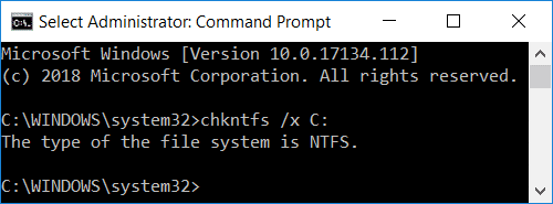 Para cancelar un Chkdsk programado en el arranque, escriba chkntfs /x C: