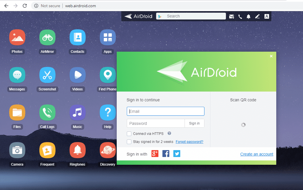 Duplique la pantalla de Android en su PC usando AIRDROID