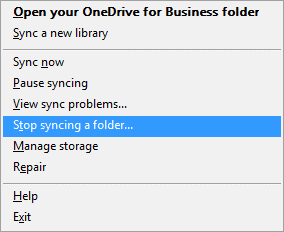 Detener el proceso de sincronización de OneDrive