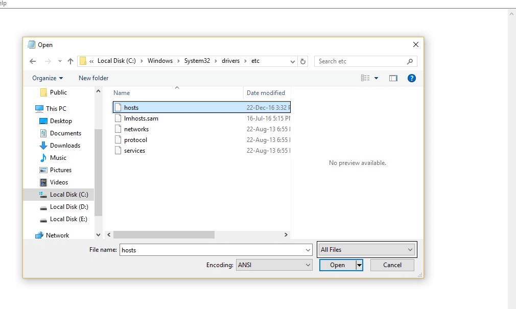 edición de archivos hosts / [SOLUCIONADO] No se pudo encontrar la dirección DNS del servidor.