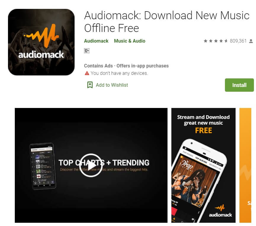 Audiomack |  Las 10 mejores aplicaciones gratuitas para descargar música