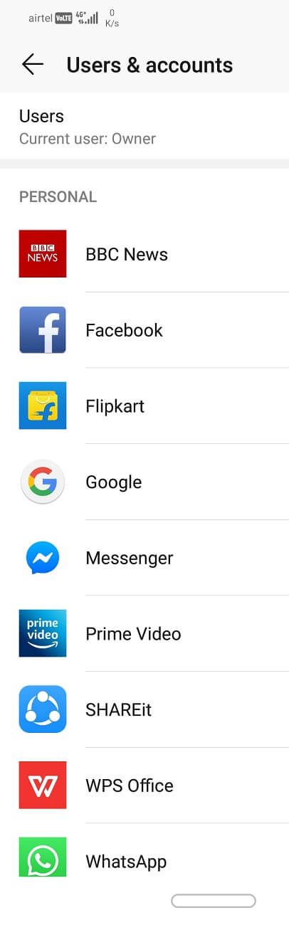 Haga clic en la opción Elegir aplicaciones |  Arreglar las notificaciones de Gmail que no funcionan en Android