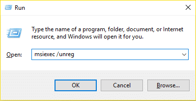 Anular el registro del instalador de Windows