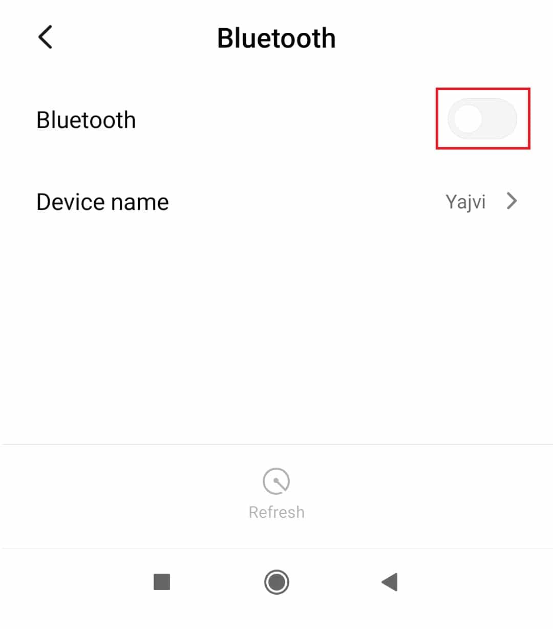 Apague el Bluetooth