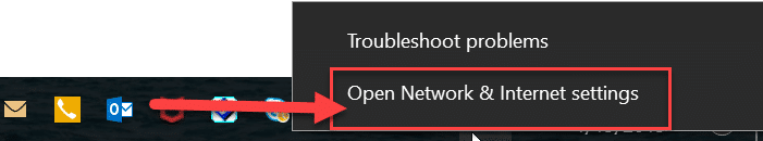 Haga clic en Abrir Centro de redes y recursos compartidos | error dns_probe_finished_bad_config [SOLVED]