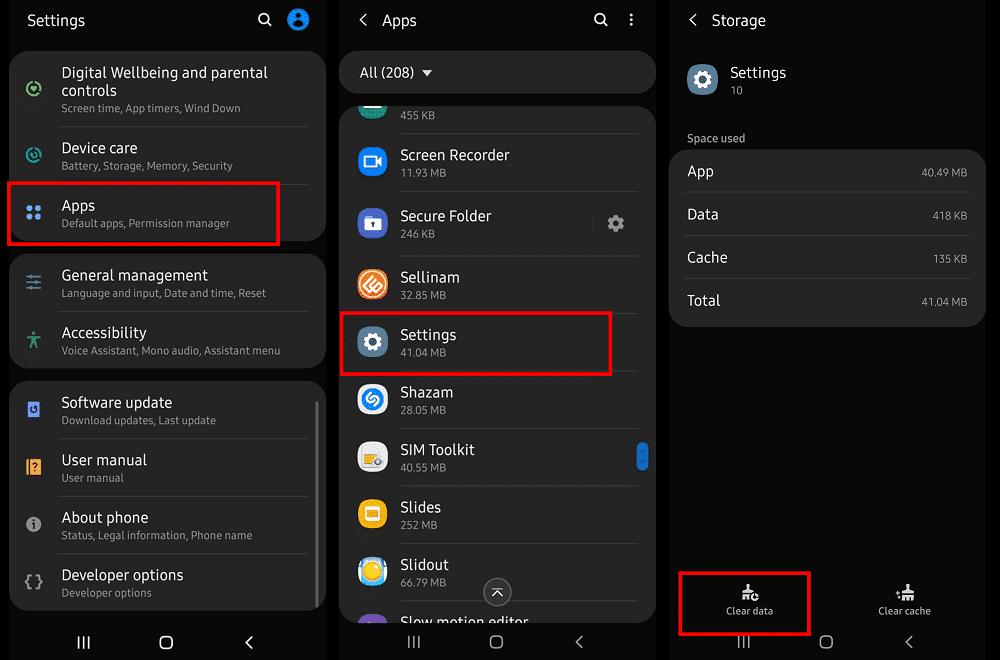 Abra la Configuración de su teléfono y seleccione Aplicaciones.  Toque