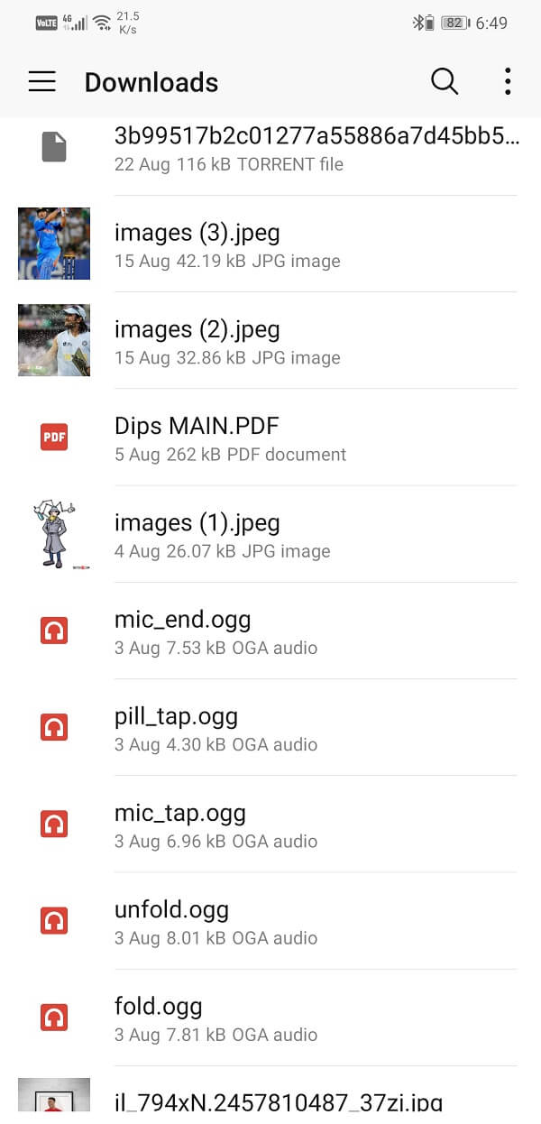 Encuentre la imagen del contenido de su dispositivo y tóquela |  Copie una imagen al portapapeles en Android