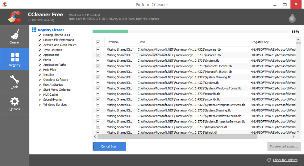 Corrección de CCleaner para 0xc0000005