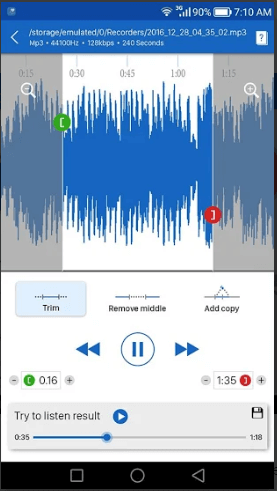 Puede recortar y fusionar diferentes canciones en un solo tono