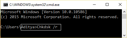 utilidad de verificación de disco chkdsk