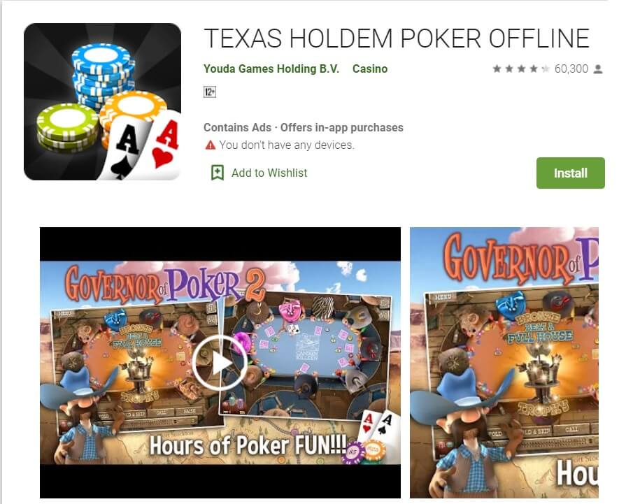 PÓKER SIN CONEXIÓN TEXAS HOLDEM