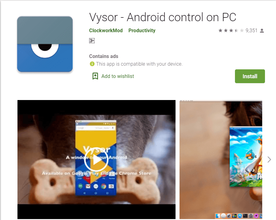 Visor |  Las mejores aplicaciones para controlar a distancia un teléfono Android desde tu PC